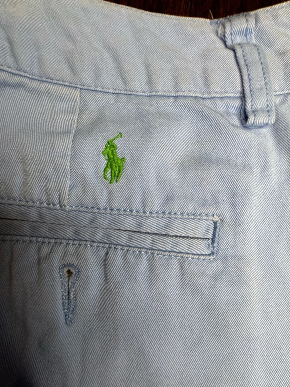 EUC Boys Ralph Lauren Light Blue Flat Front Chino Shorts Size 18